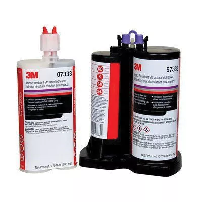 3M 07333 Impact Resistance Structural Adhesive, 200 mL Cartridge, Liquid, Silver Grey, 1.138