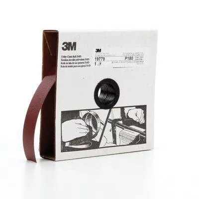 3M 19779 314D Utility Cloth Roll 1 in x 20 yd P180 Very Fine Aluminum Oxide