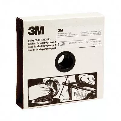 3M 19781 314D Utility Cloth Roll 1 in x 20 yd P120 Fine Aluminum Oxide