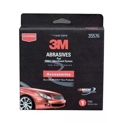3M 35576 6 in 45° Disc Pad - 5/16 in 24 TPI Arbor, PSA Attachment
