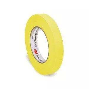 3M 388N Yellow Automotive Masking Tape 6653, 55 m x 24 mm