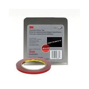 3M 6385 Nameplate Repair Tape 5 yd x 0.23 in 0.03 in Gray