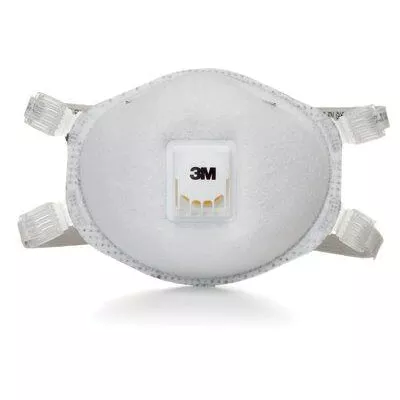 3M 66192 N95 Disposable Respirator White - Cool Flow Valve with Carbon Layer