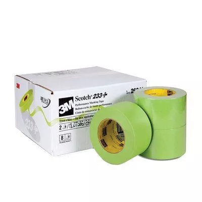 3M Scotch 26341 Performance Masking Tape 55 m x 72 mm Green, Crepe Paper Backing, Rubber Adhesive