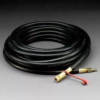 3M Straight Supplied Air Respirator Hose 7011 3/8 in ID 50 ft Black