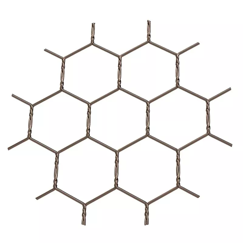 .5″ Chicken Wire Decorative Grille – Antique Brass, 34″ W x 48″ L Sheet