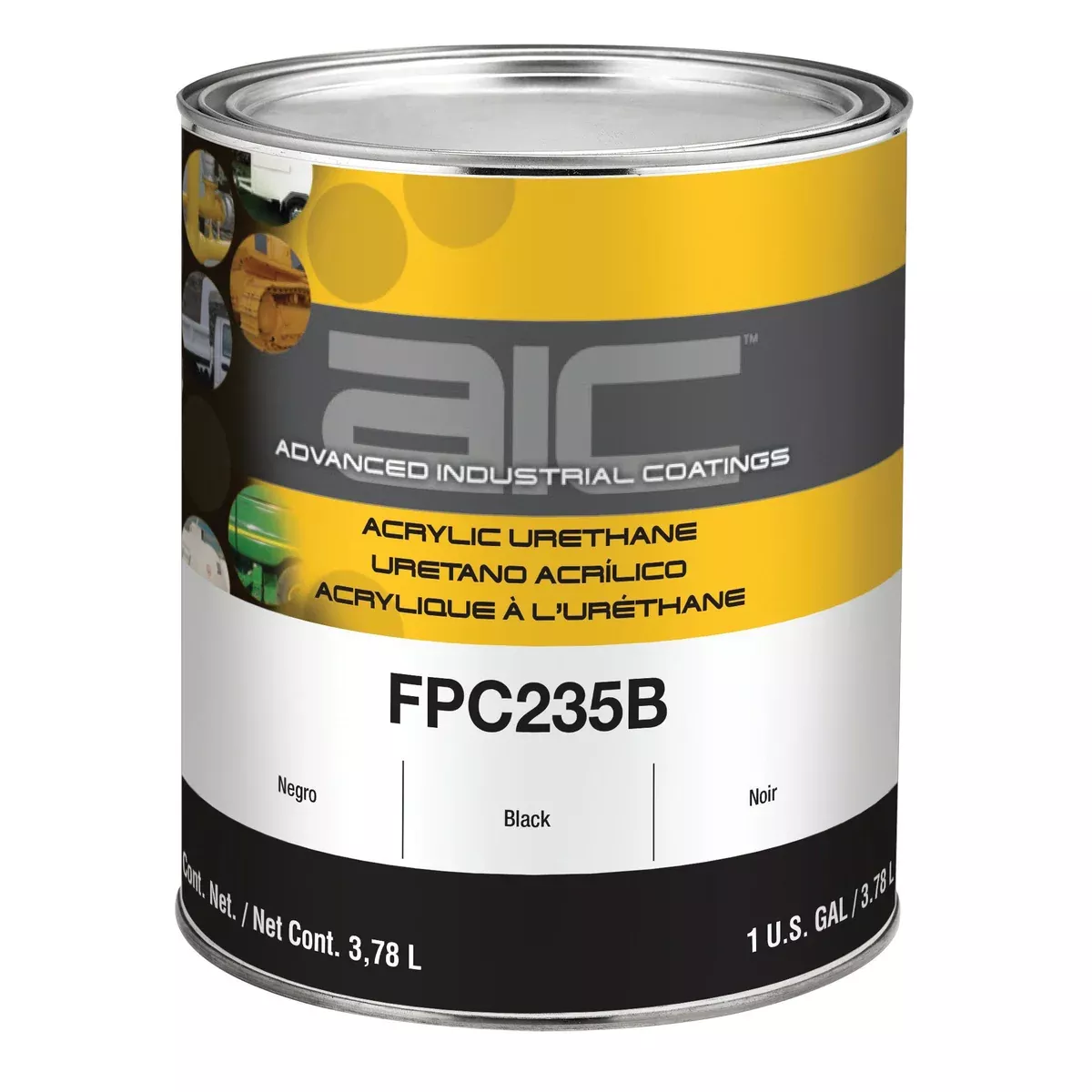 Advanced Industrial Coatings AIC FPC235W-1 2.8 VOC Acrylic Urethane Top Coat White 1 gal Can