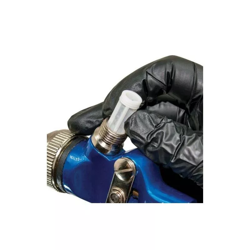 AES Industries Gravity Feed Paint Strainer 45800 - 36 µm Fine Mesh, Disposable, Fits Standard Spray