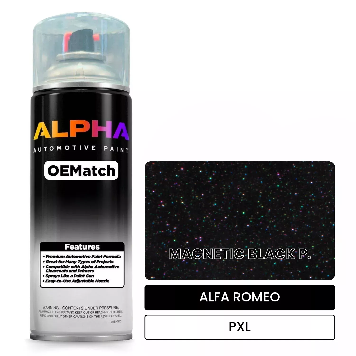 ALFA ROMEO MAGNETIC BLACK P. PXL | OEMatch Automotive Spraycan