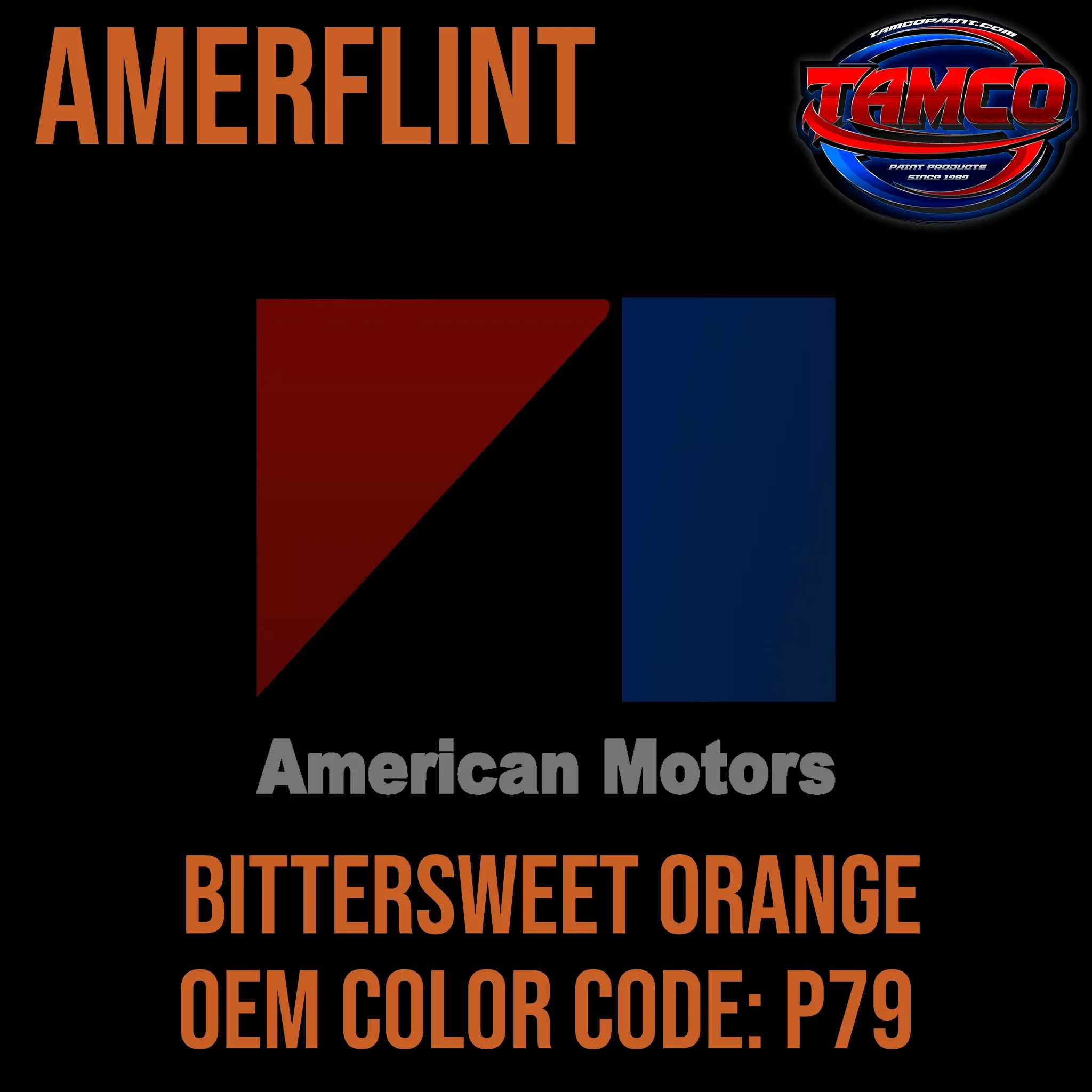 AMC Rambler Bittersweet Orange | P79 | 1969-1970 | OEM Amerflint II Series Single Stage