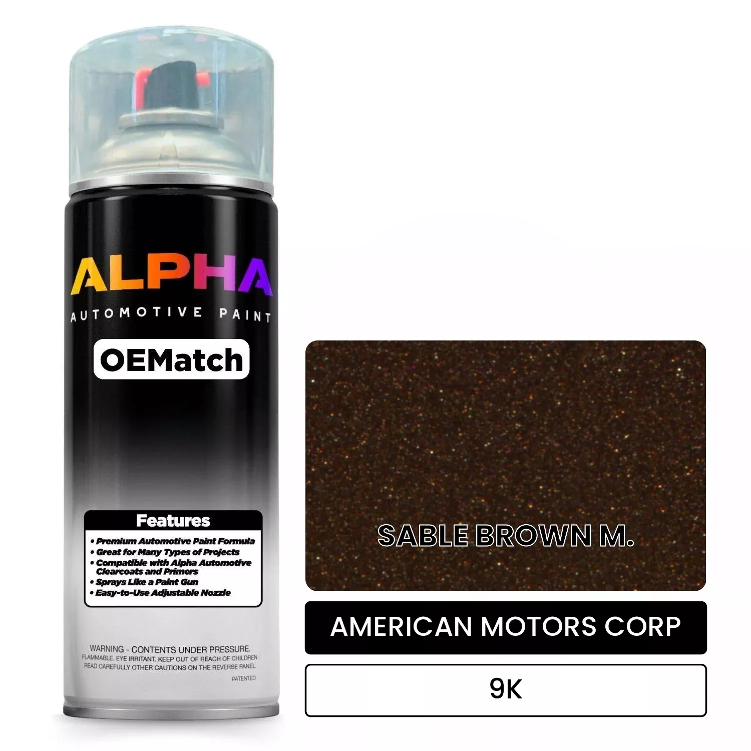 AMERICAN MOTORS CORP SABLE BROWN M. 9K | OEMatch Automotive Spraycan