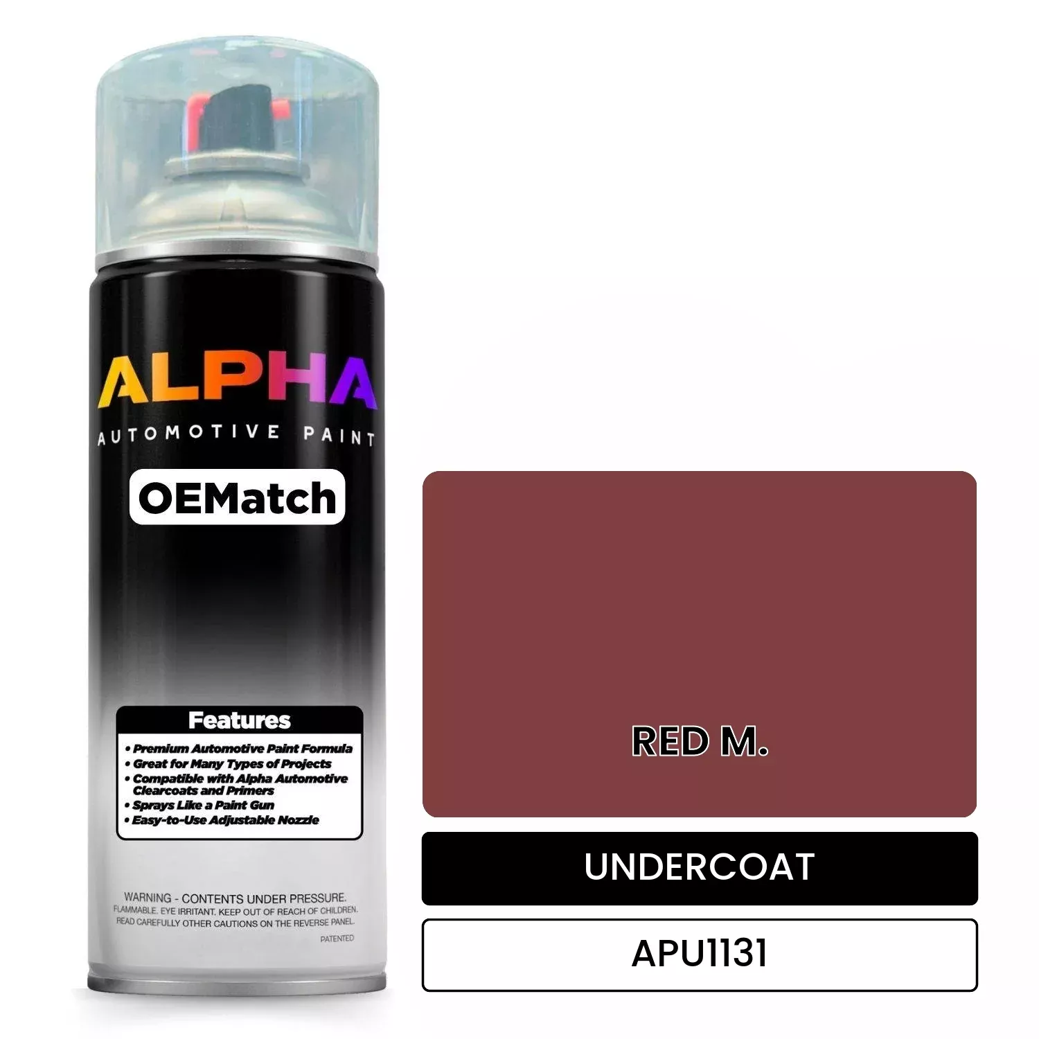 APU1131 RED M. | OEMatch Automotive Spraycan Undercoat