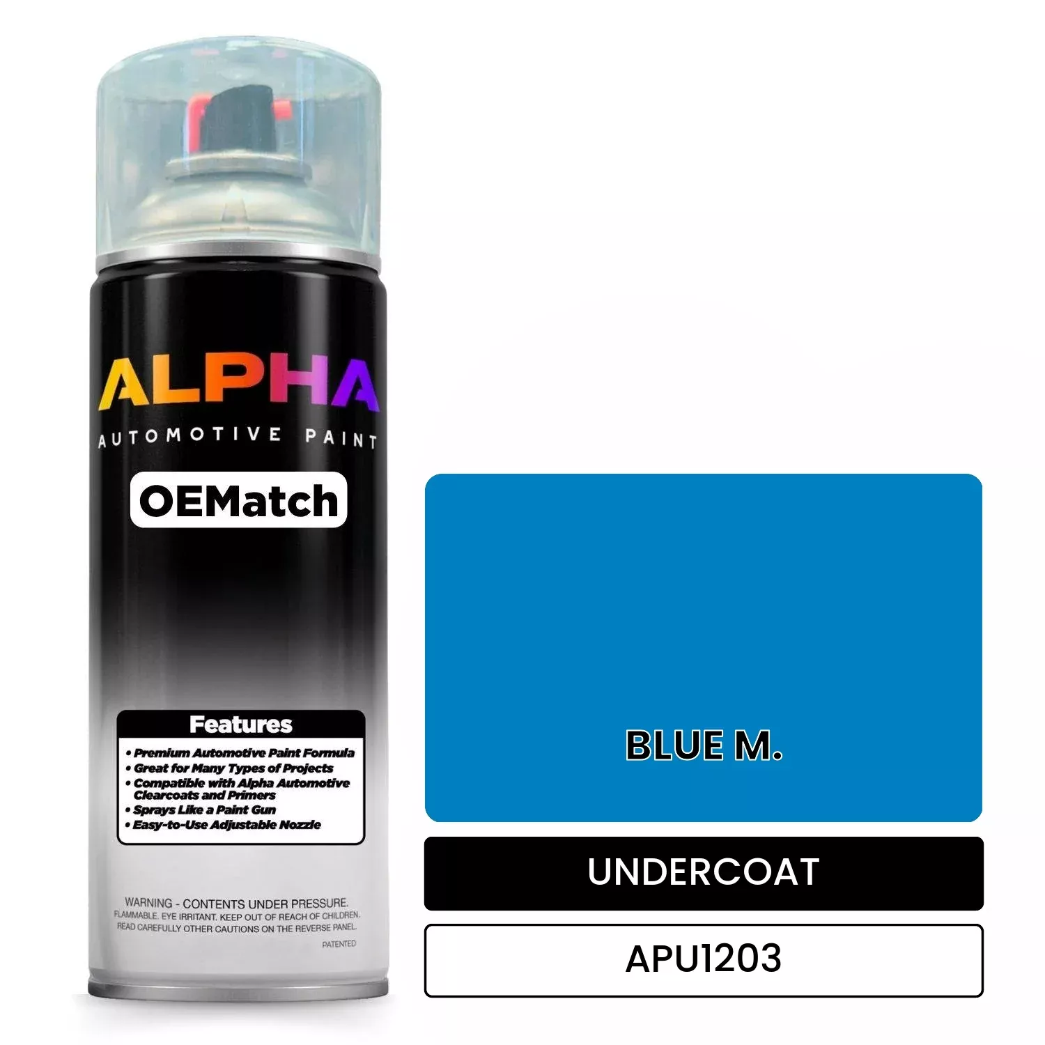 APU1203 BLUE M. | OEMatch Automotive Spraycan Undercoat