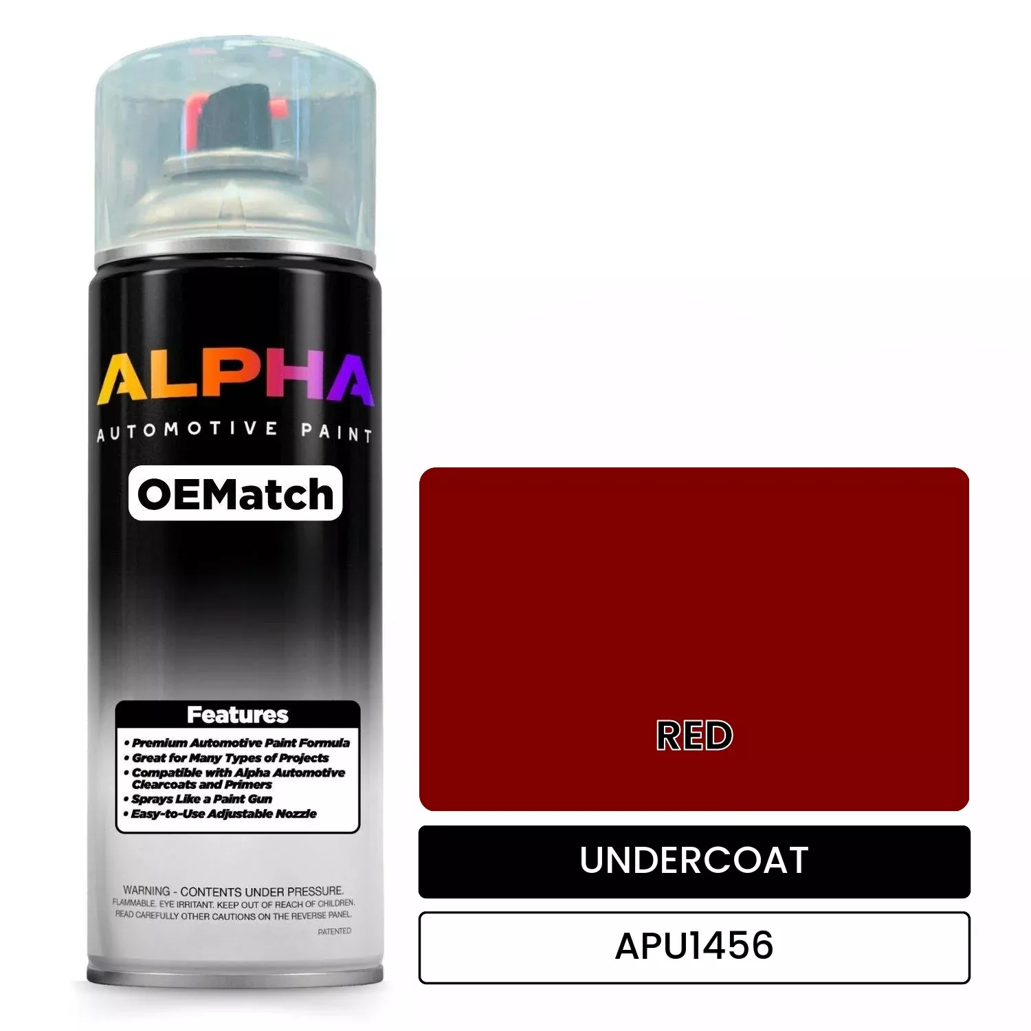 APU1456 RED | OEMatch Automotive Spraycan Undercoat