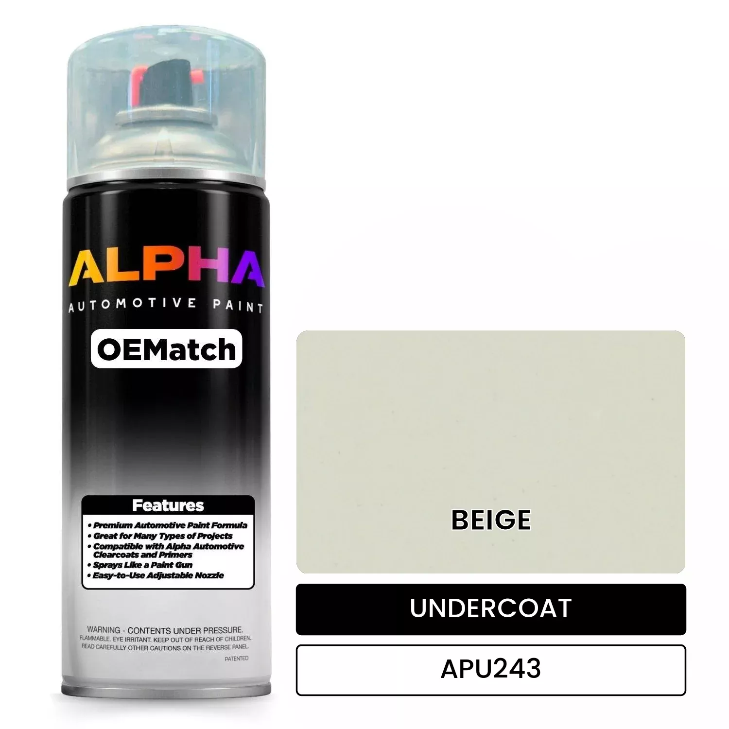 APU243 BEIGE | OEMatch Automotive Spraycan Undercoat