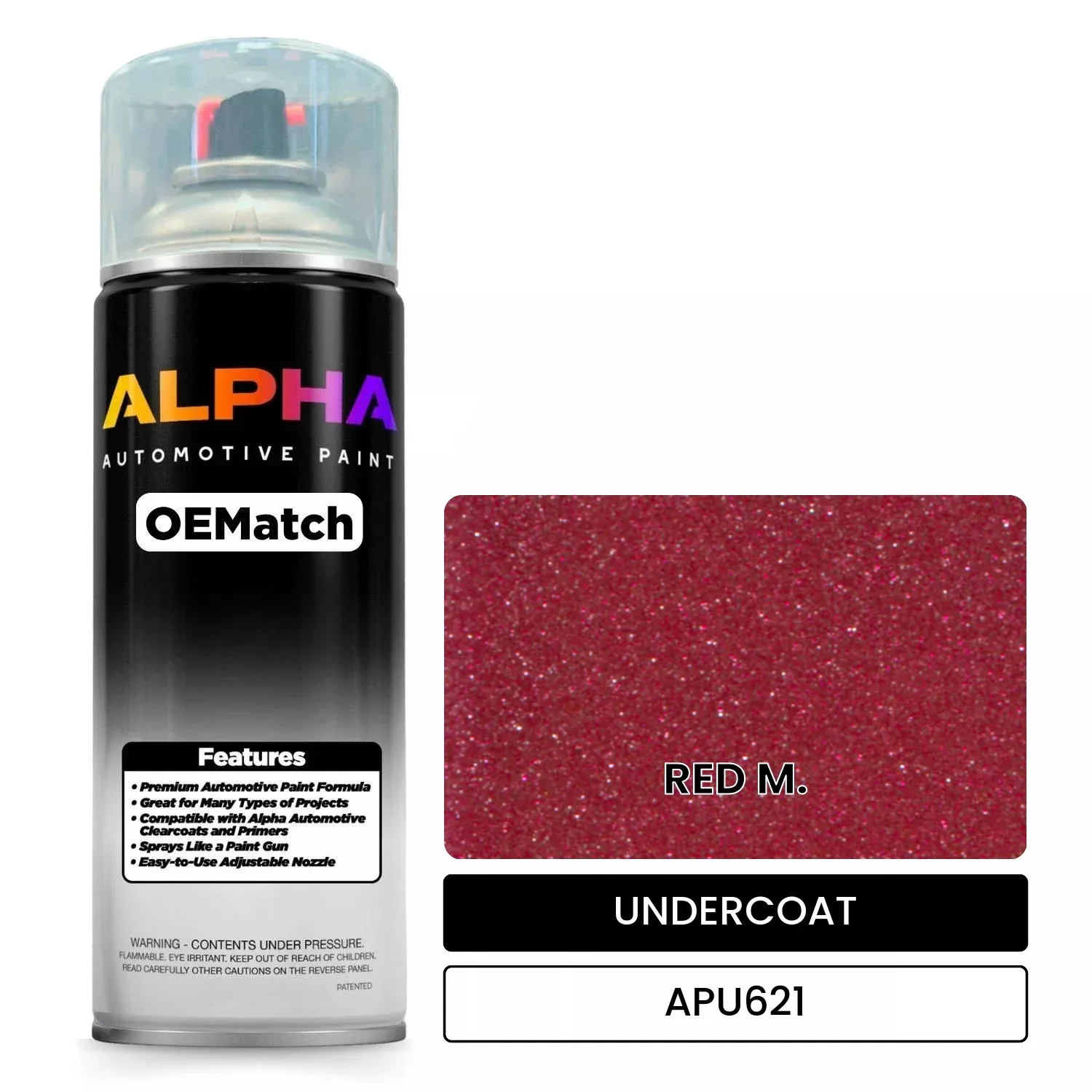 APU621 RED M. | OEMatch Automotive Spraycan Undercoat