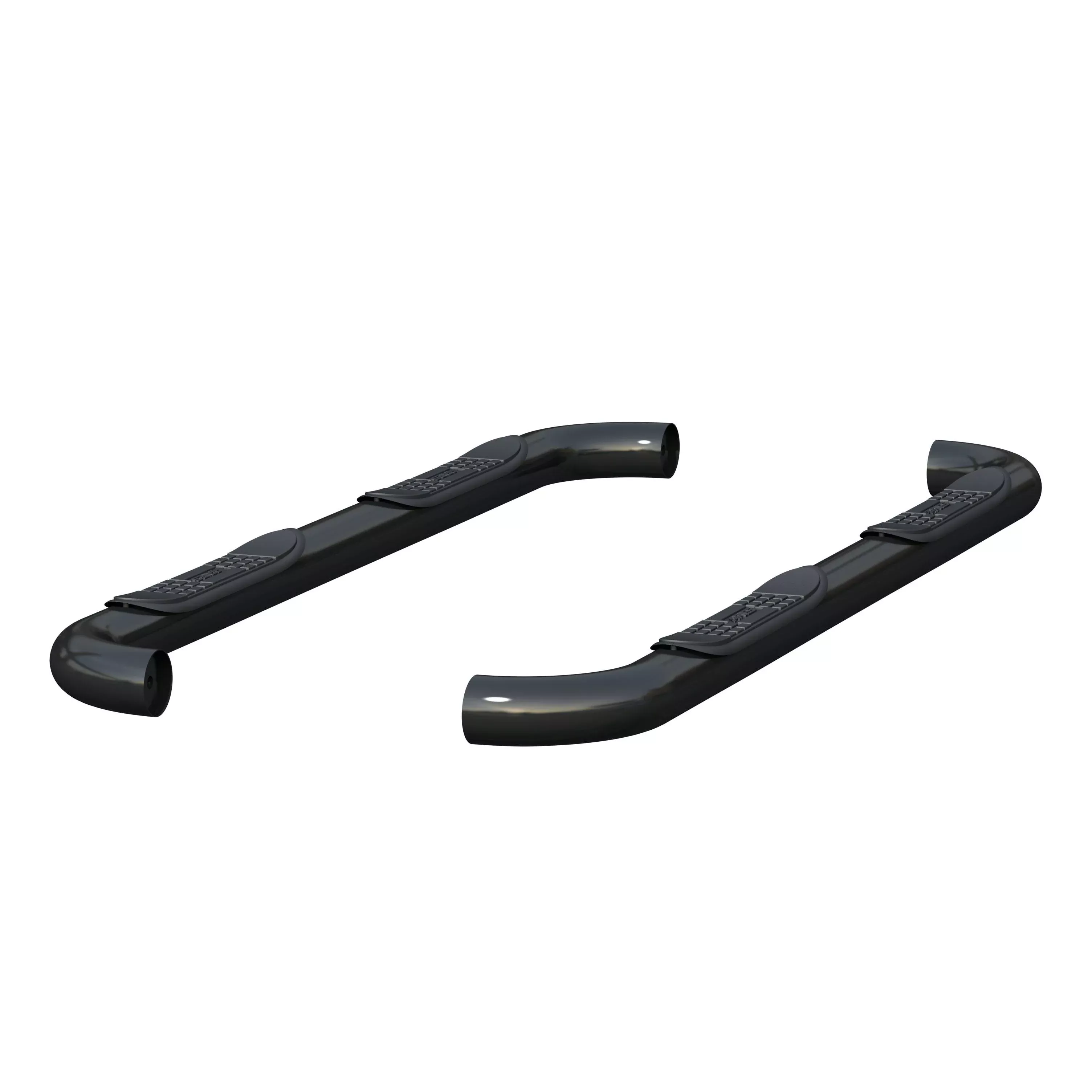 ARIES 203025 3" Round Black Steel Side Bars, Select Ford F-150, F-250, F-350 Super Duty