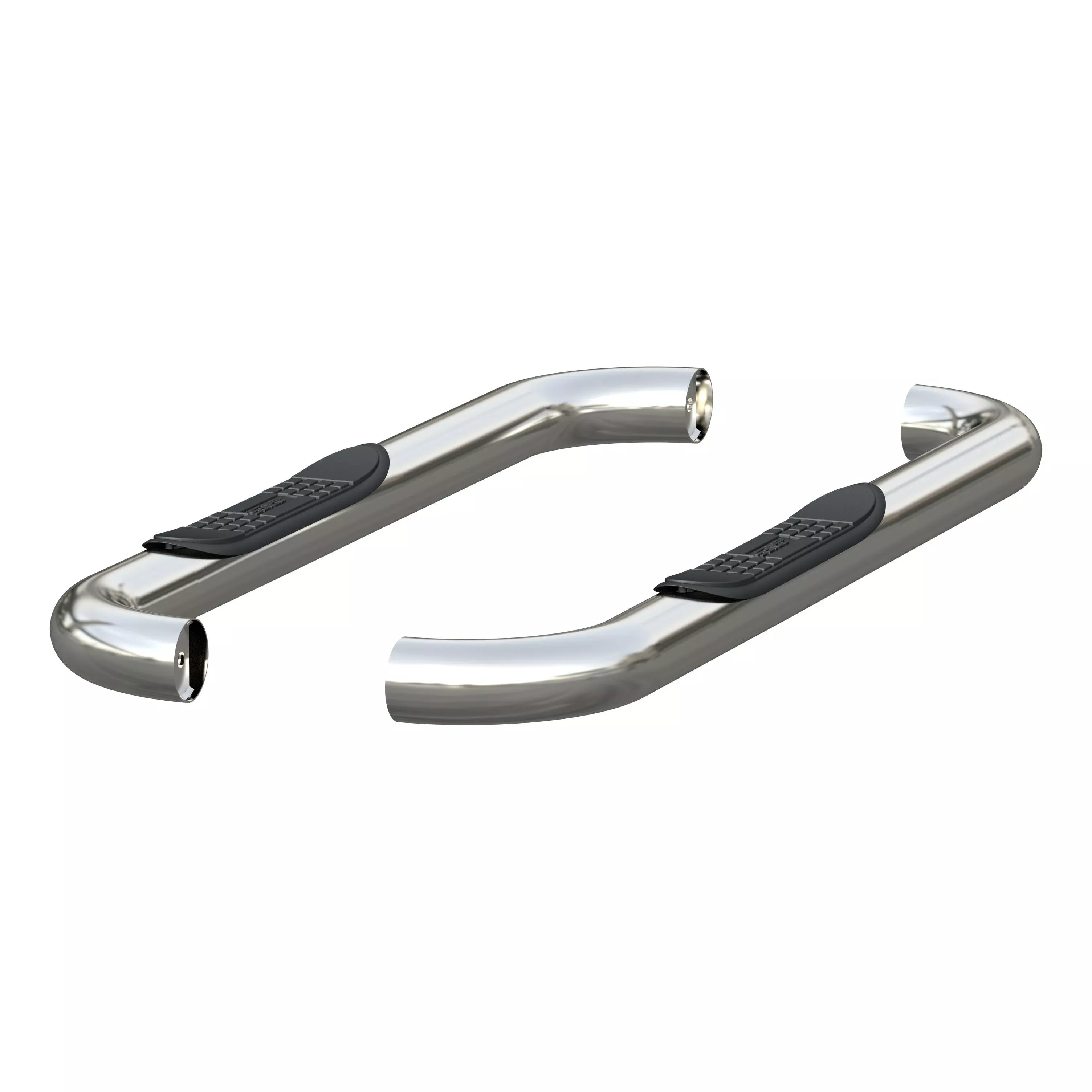 ARIES 205039-2 3" Round Polished Stainless Side Bars, Select Dodge, Ram 1500, 2500, 3500