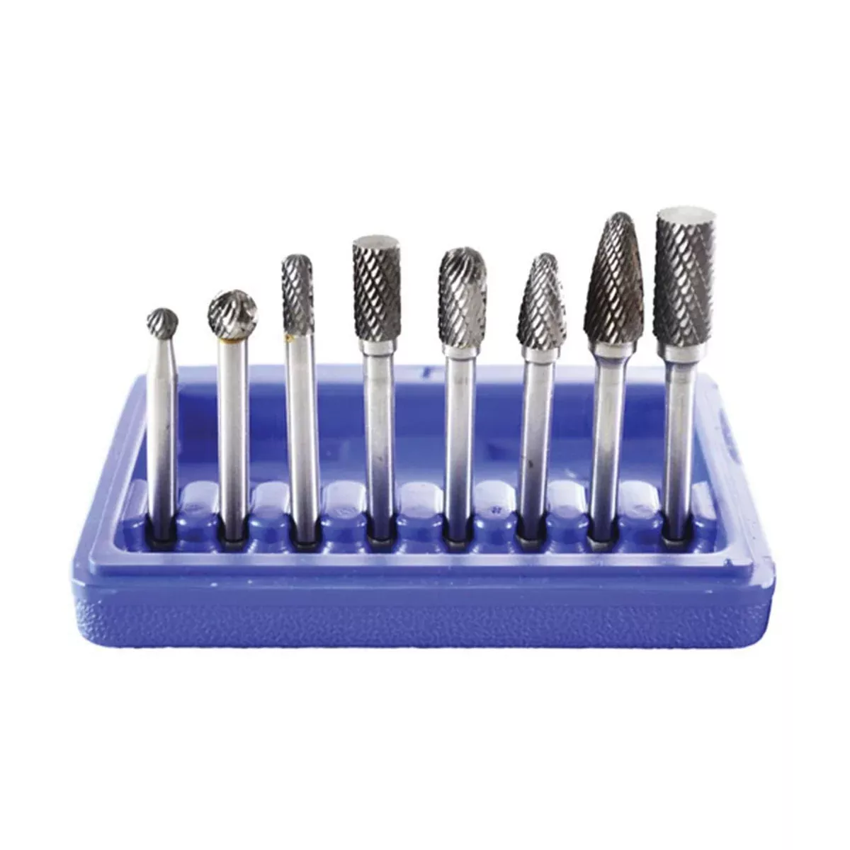 Astro Pneumatic 2181 8-Piece Rotary Burr Set, Carbide, Use With: