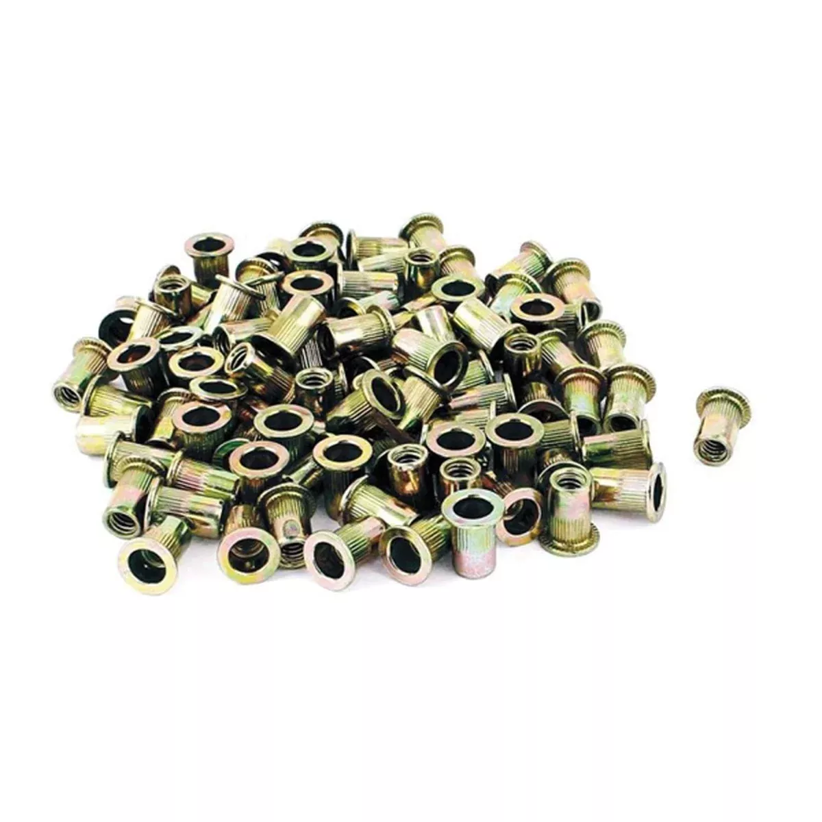Astro Pneumatic Rivet Nut RN1024, #10 Zinc‑Plated Steel, 100‑Piece Pack