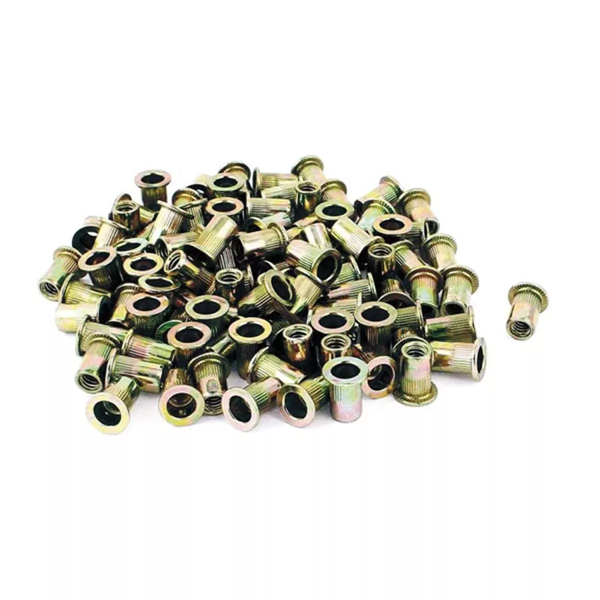 Astro Pneumatic Rivet Nut RN6M M6 × 1 mm Zinc Plated Steel, 100-Piece Pack
