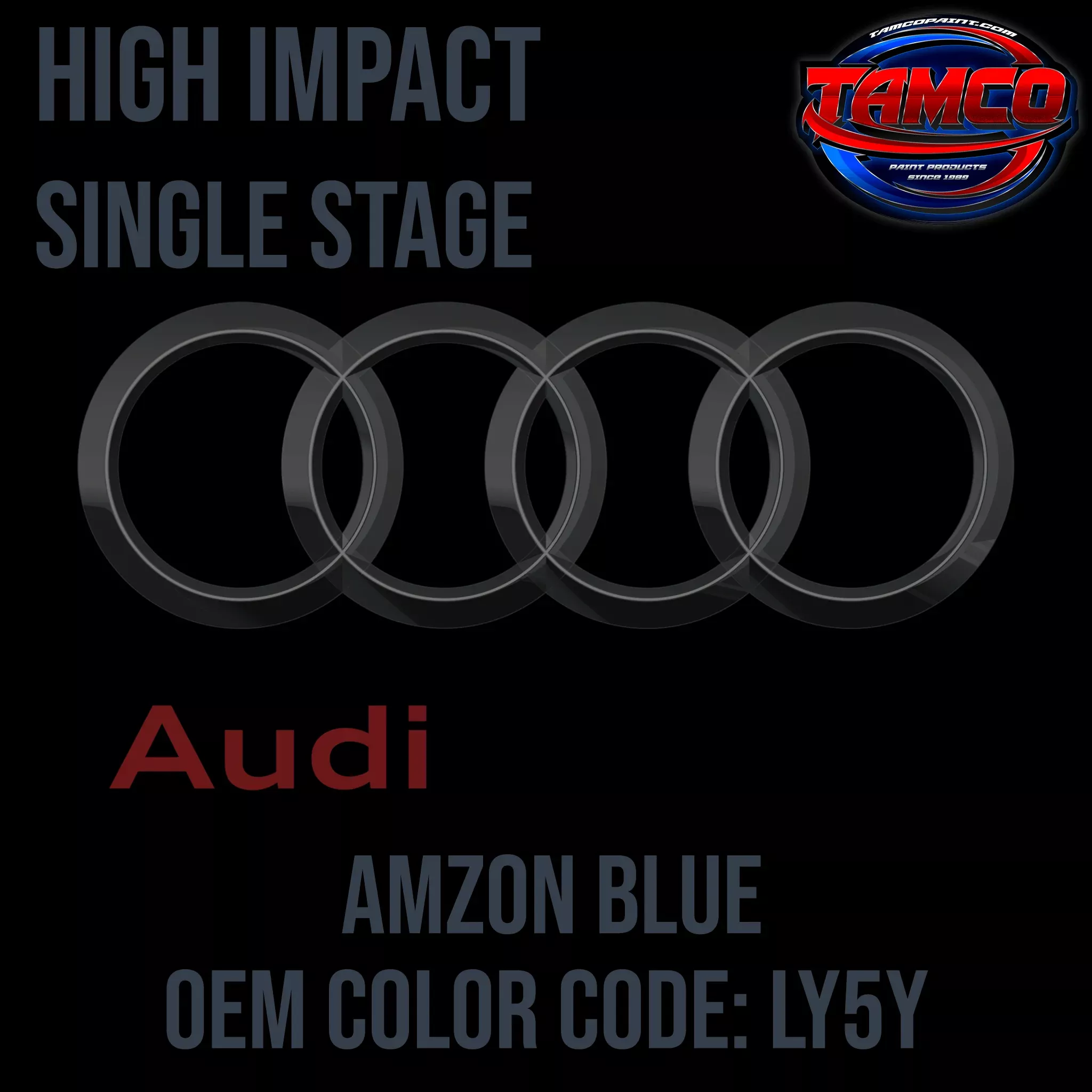 Audi Amazon Blue | LY5Y | 1983-1987 | OEM High Impact Series Single Stage