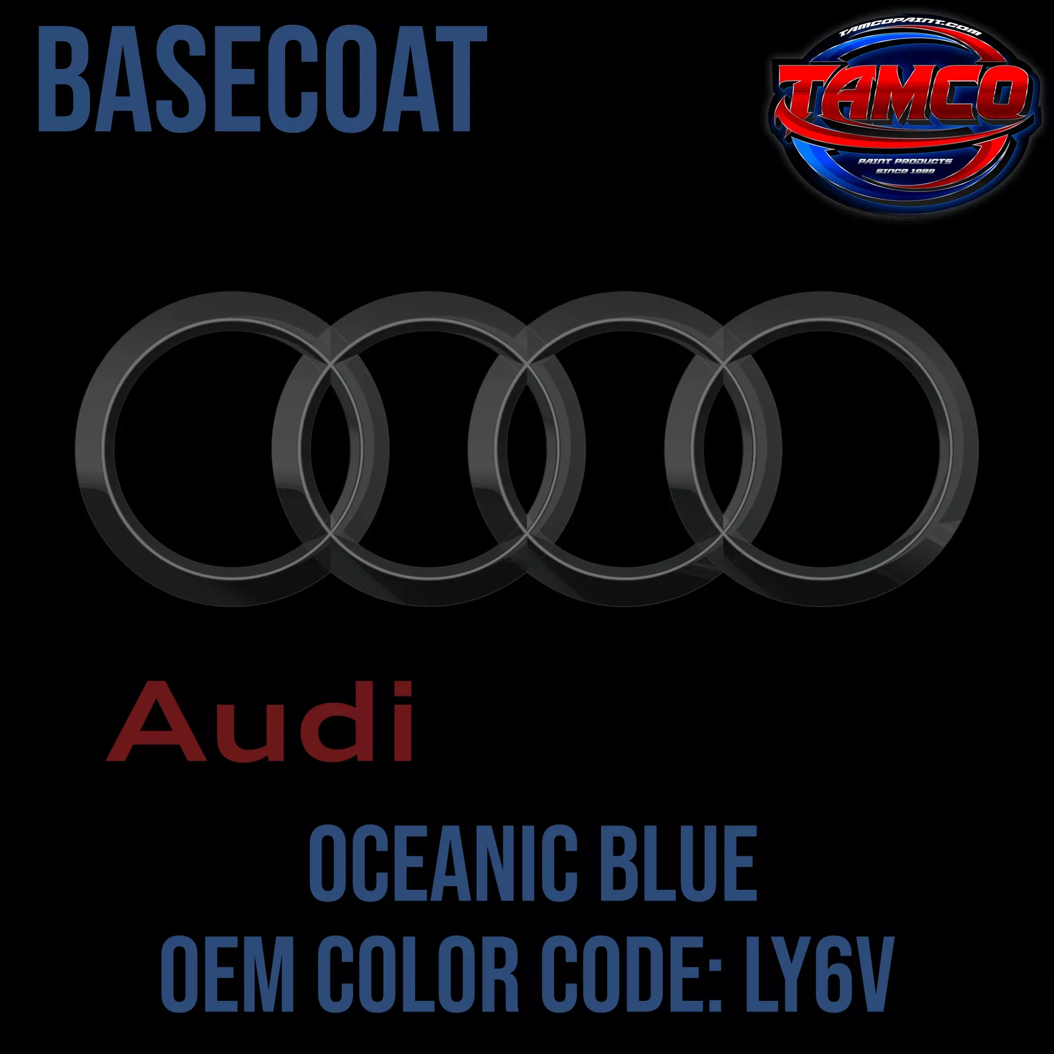 Audi Oceanic Blue | LY6V | 1983-1987 | OEM Basecoat