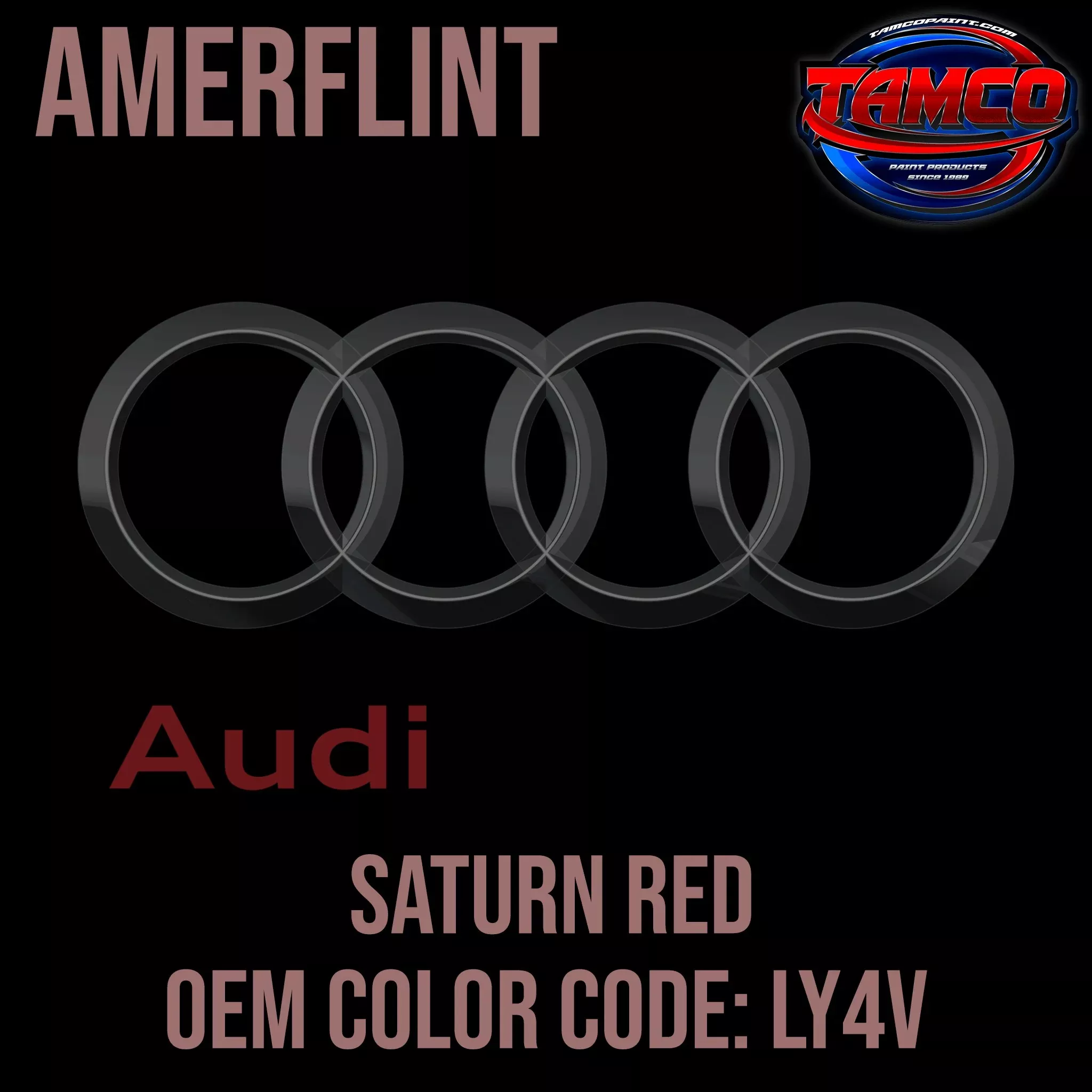 Audi Saturn Red | LY4V | 1981-1983 | OEM Amerflint II Series Single Stage