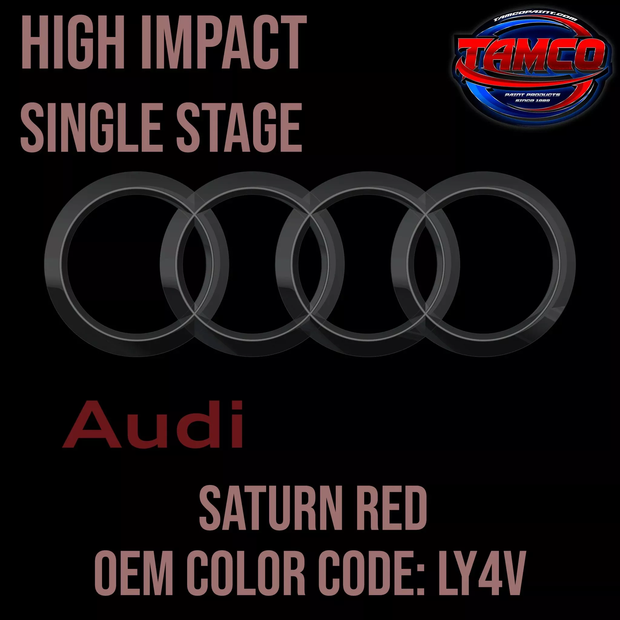 Audi Saturn Red | LY4V | 1981-1983 | OEM High Impact Single Stage