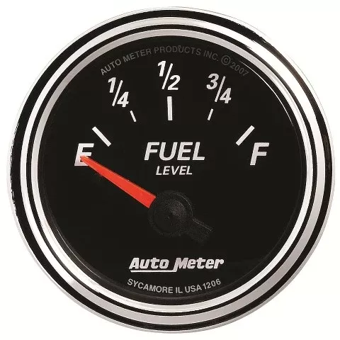 AutoMeter Products 1206 Designer Black II 2-1/16in Fuel Level 240-33 ohms