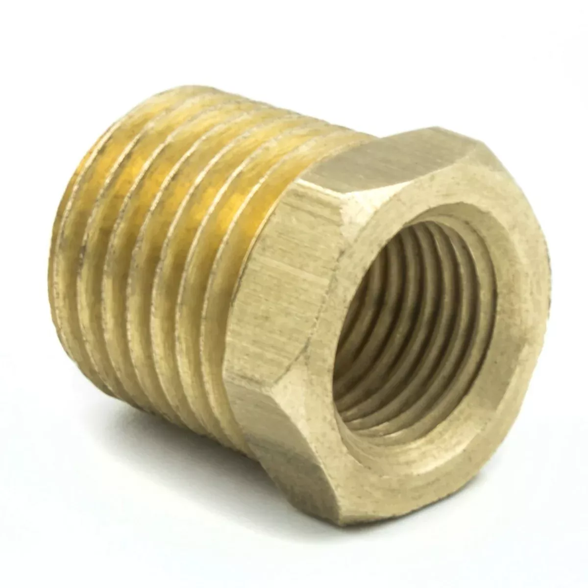 AutoMeter Products 2279 Adapter Fitting, 1/4 NPT Male, 1/8 NPT Female, Brass