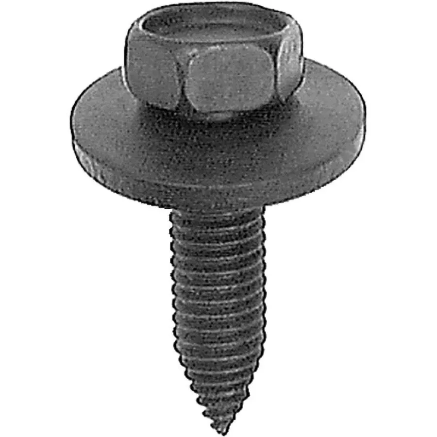 Auveco 13614 Hex Head Sems CA Point Body Bolt, M8 × 1.25 mm Thread, 30 mm Length, Phosphate Finish
