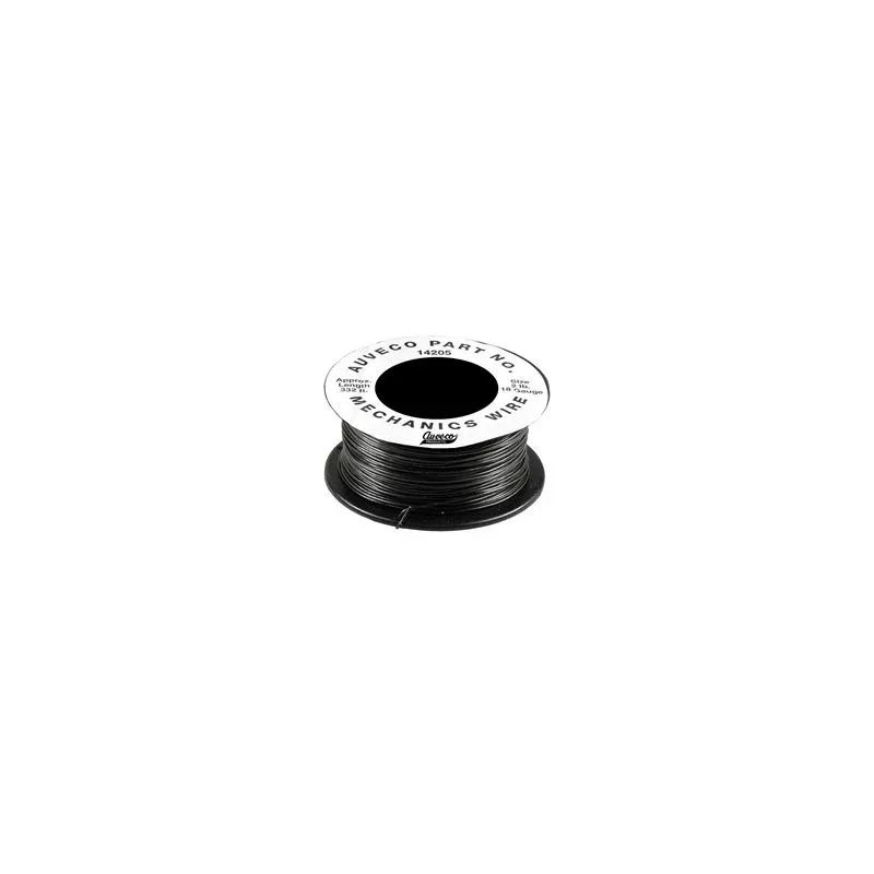 Auveco 14208 Soft Annealed Mechanics Wire, 480 ft Length, Black Steel