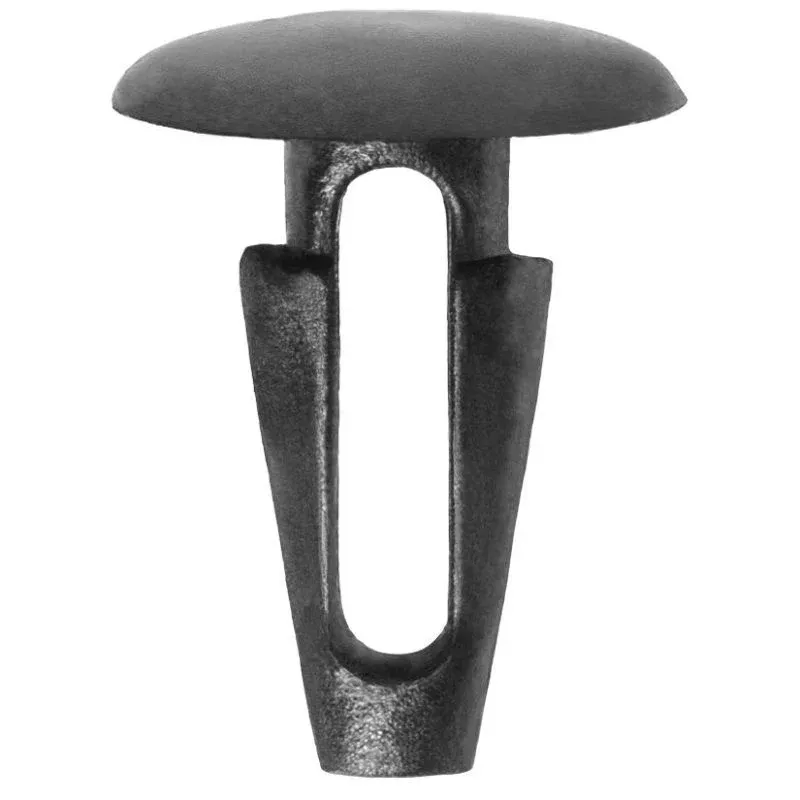 Auveco 14737 Single-Head Type 6 Retaining Clip, 13 mm Dia Head, 7 mm × 15 mm Stem, Nylon Black