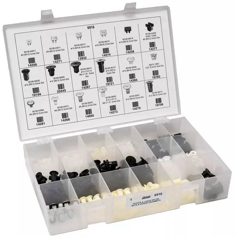 Auveco & LEXUS NYLON NUTS & SCREW GROMMETS QUIK-SELECT II KIT