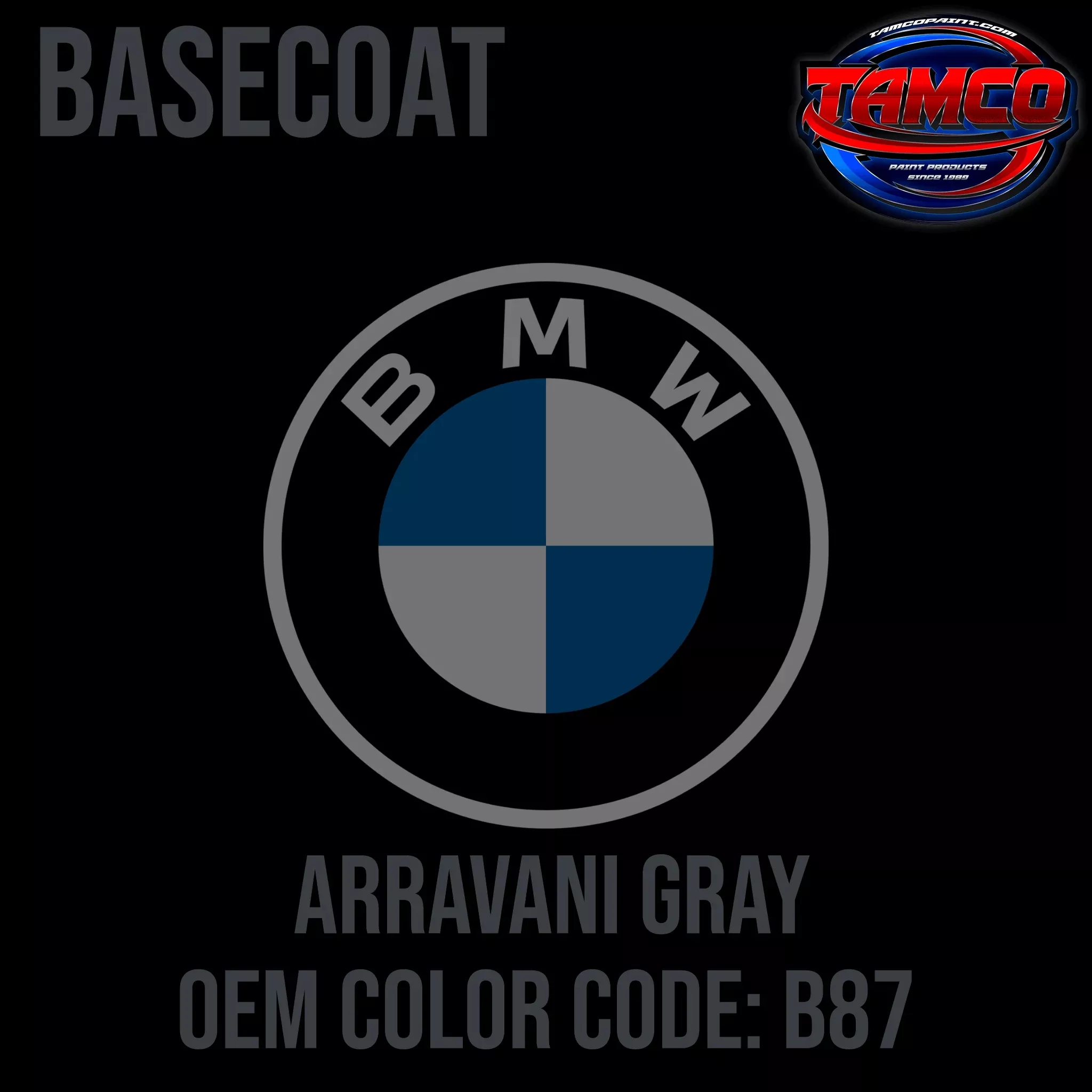 BMW Arravani Gray | B87 | 2015-2016 | OEM Basecoat