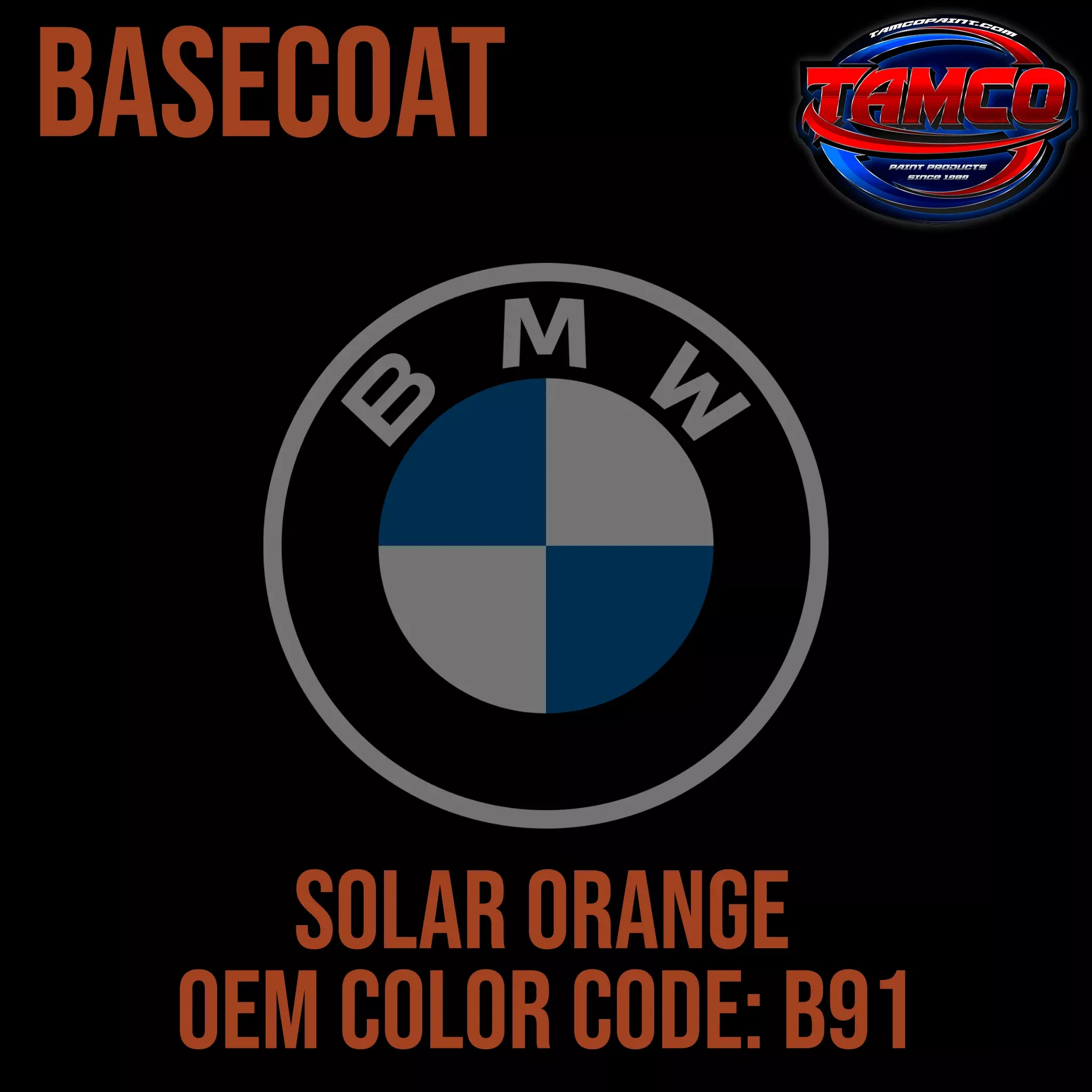 BMW Solar Orange | B91 | 2015-2016 | OEM Basecoat