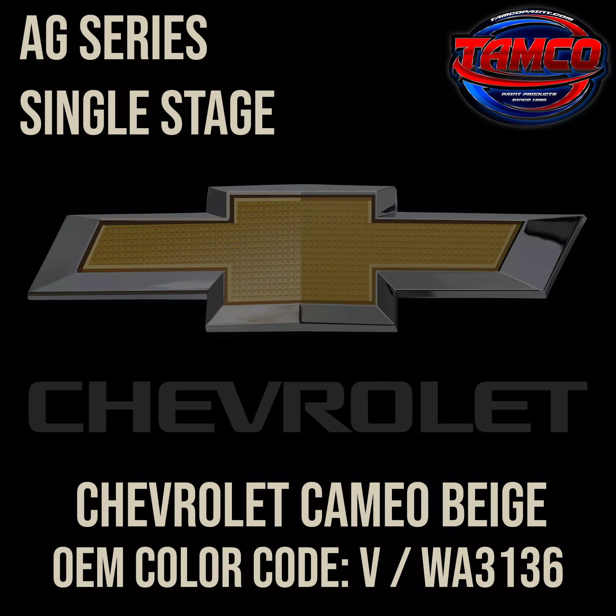 Chevrolet Cameo Beige | V / WA3136 | 1965-1983 | OEM AG Series Single Stage