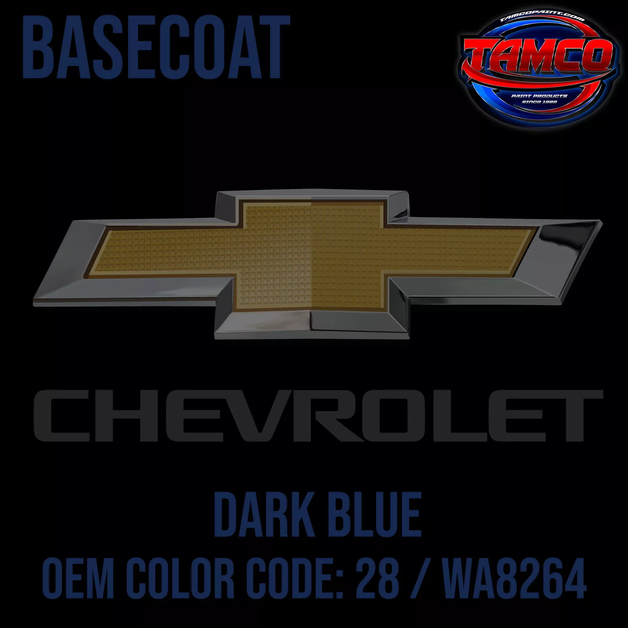 Chevrolet Dark Blue | 28 / WA8264 | 1984-1990 | OEM Basecoat