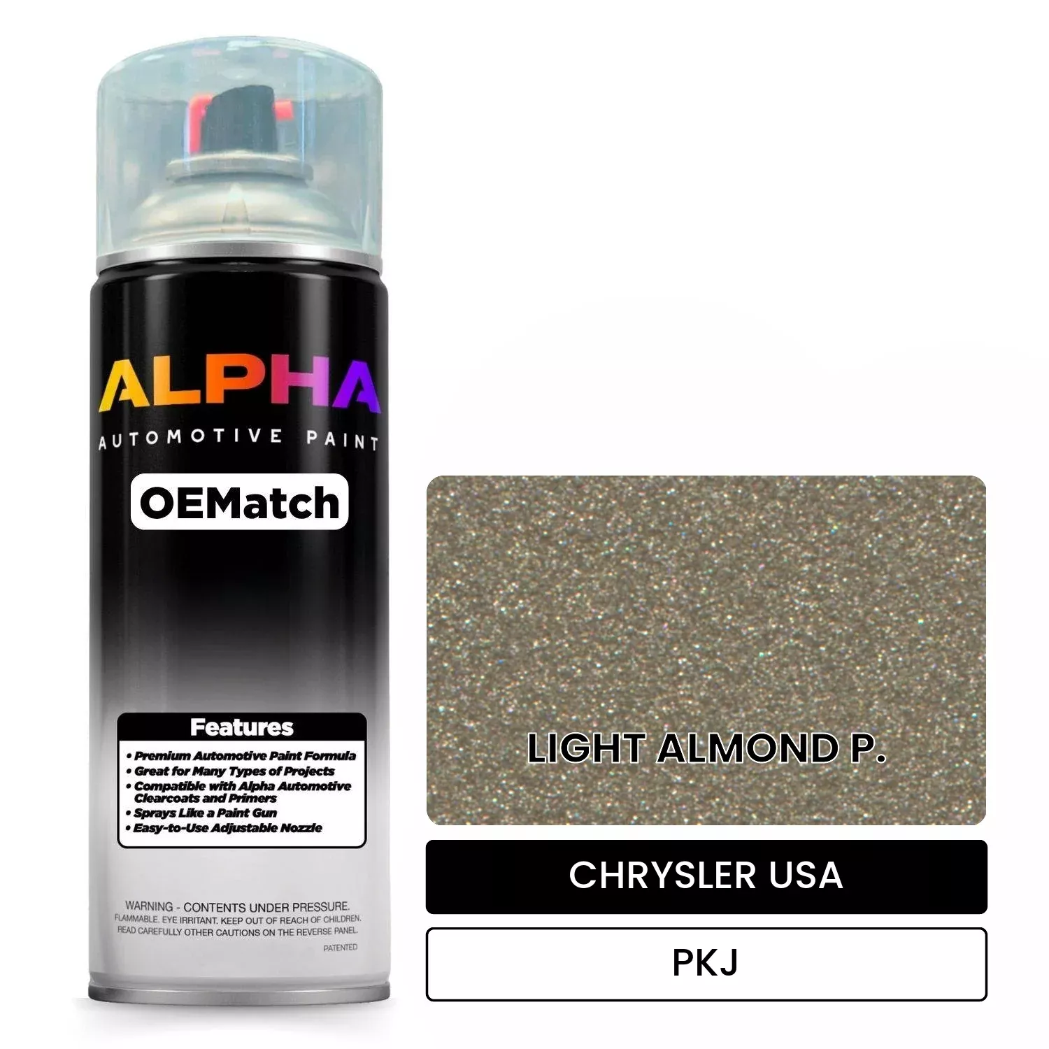 CHRYSLER USA LIGHT ALMOND P. PKJ | OEMatch Automotive Spraycan