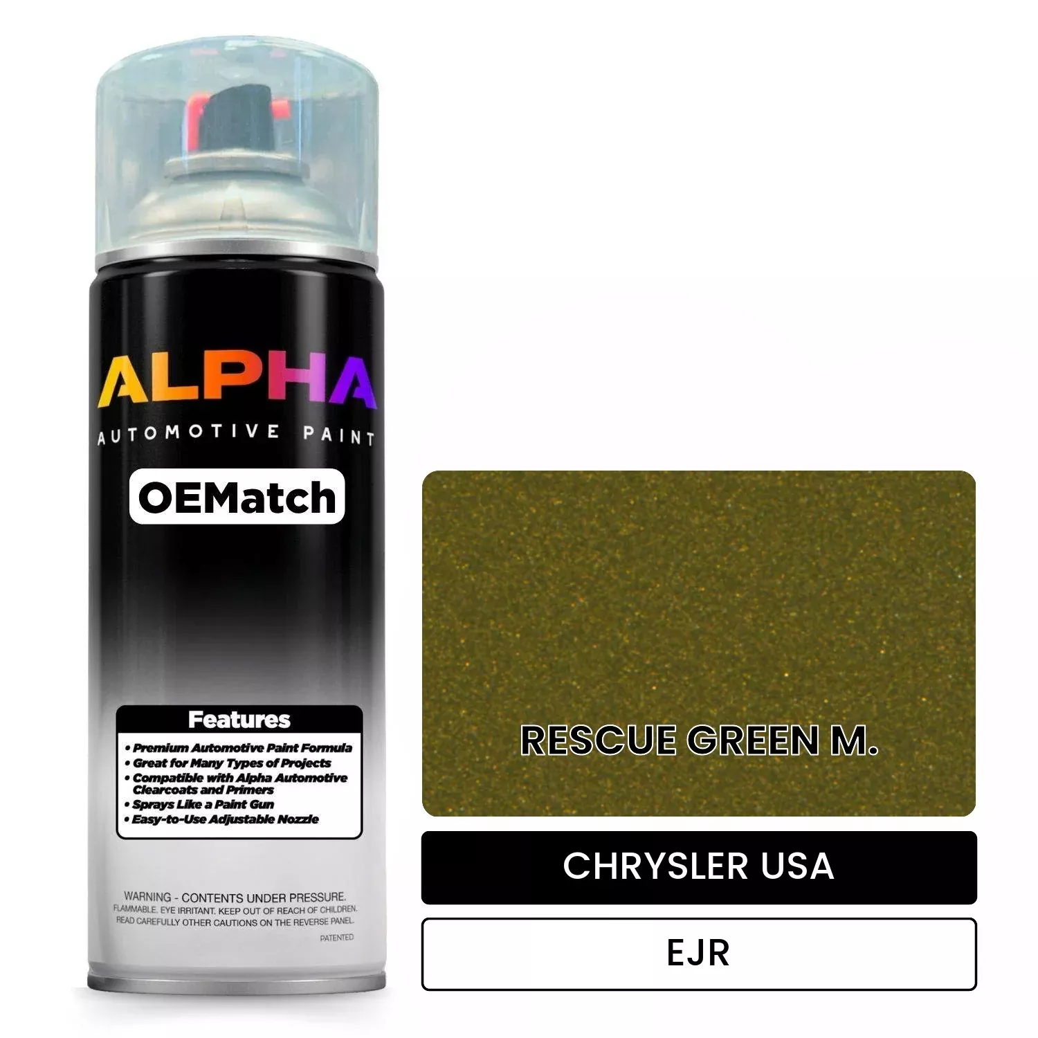 CHRYSLER USA RESCUE GREEN M. EJR | OEMatch Automotive Spraycan