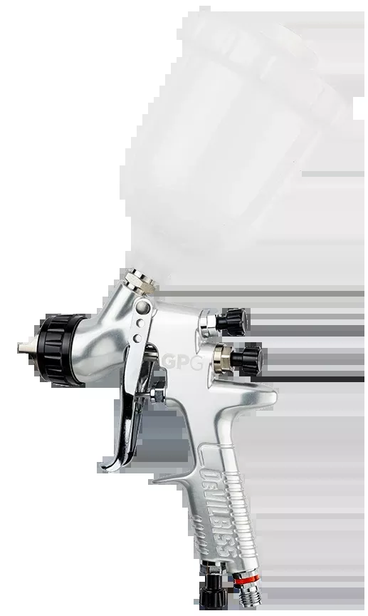 DeVilbiss Cpg&Trade; 905012 Hvlp Gun Kit, Gravity Fluid Delivery, 1.3 MM, 1.5 M