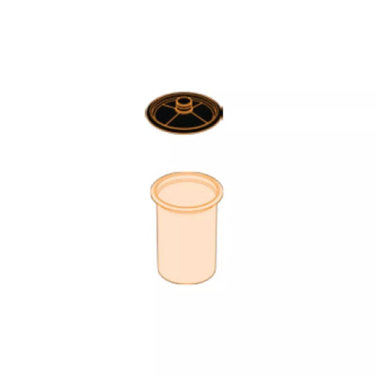 DeVilbiss DeKups EVO 9 oz lids and liners, No Mesh Lid, Kit 50