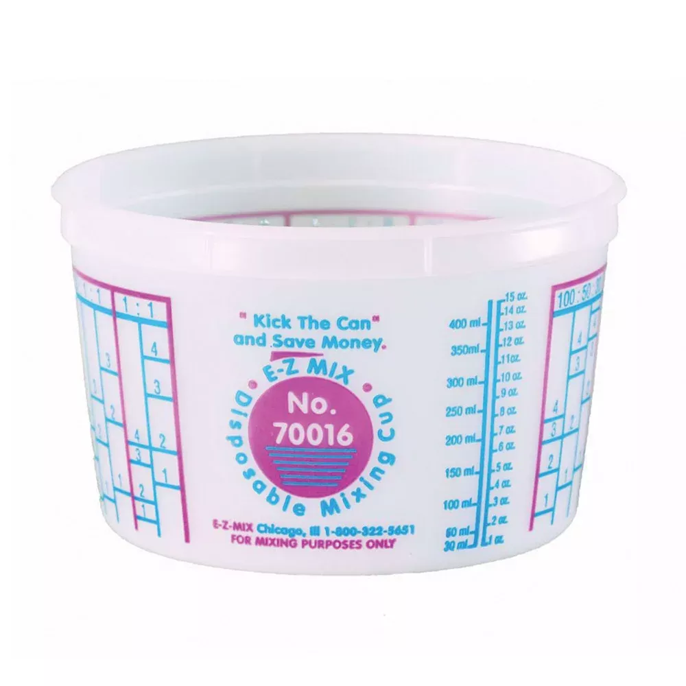 E-Z Mix 70016 Disposable Mixing Cup 1 pt for Paint Gun Use, Eco-Friendly