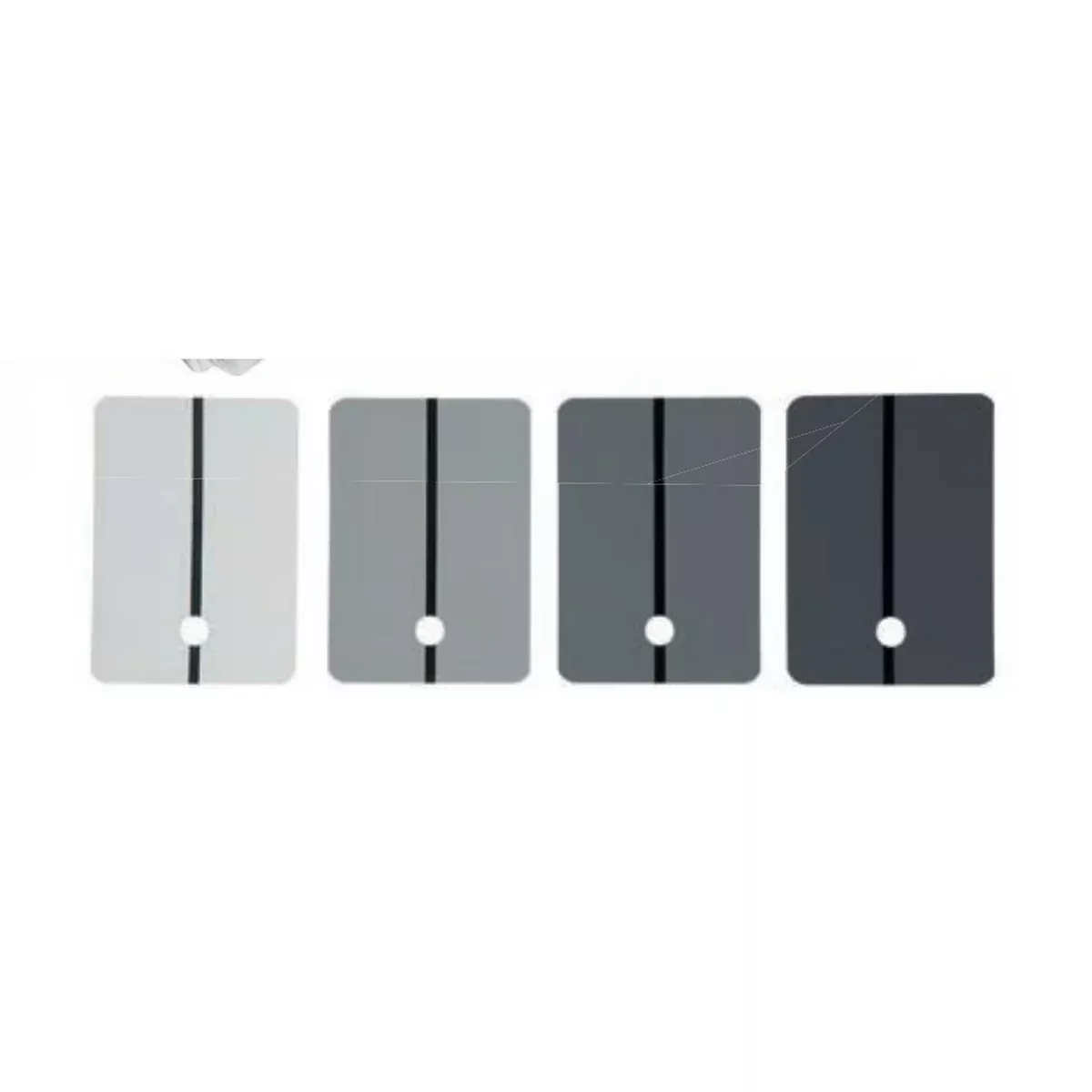 EMM Specialties Metal Spray Out Card 9315-GV-3 Light Gray with 15 mm Hole