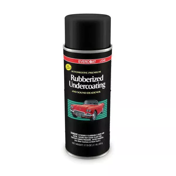 Evercoat Low VOC Rubberized Undercoating 1348 18 Oz Black Aerosol, Stone Chip and Abrasion