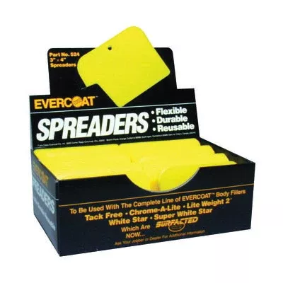 Evercoat Spreader 100524 Plastic 3 x 4 in with Display Box for Body Filler