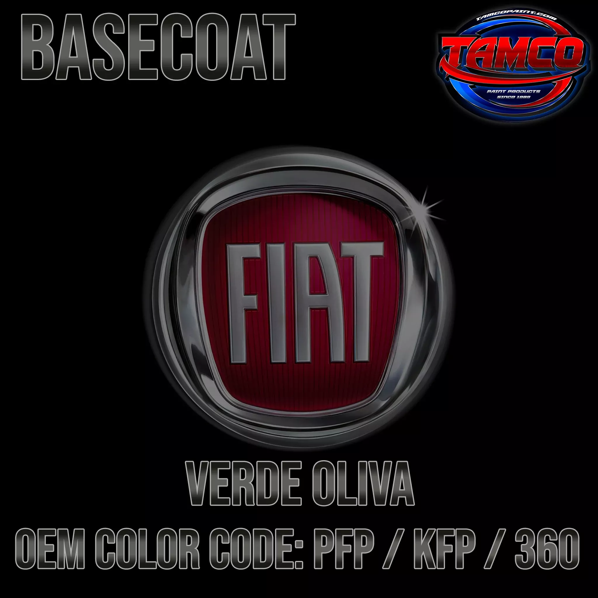Fiat Verde Oliva | PFP / KFP / 370 | 2010-2019 | OEM Basecoat
