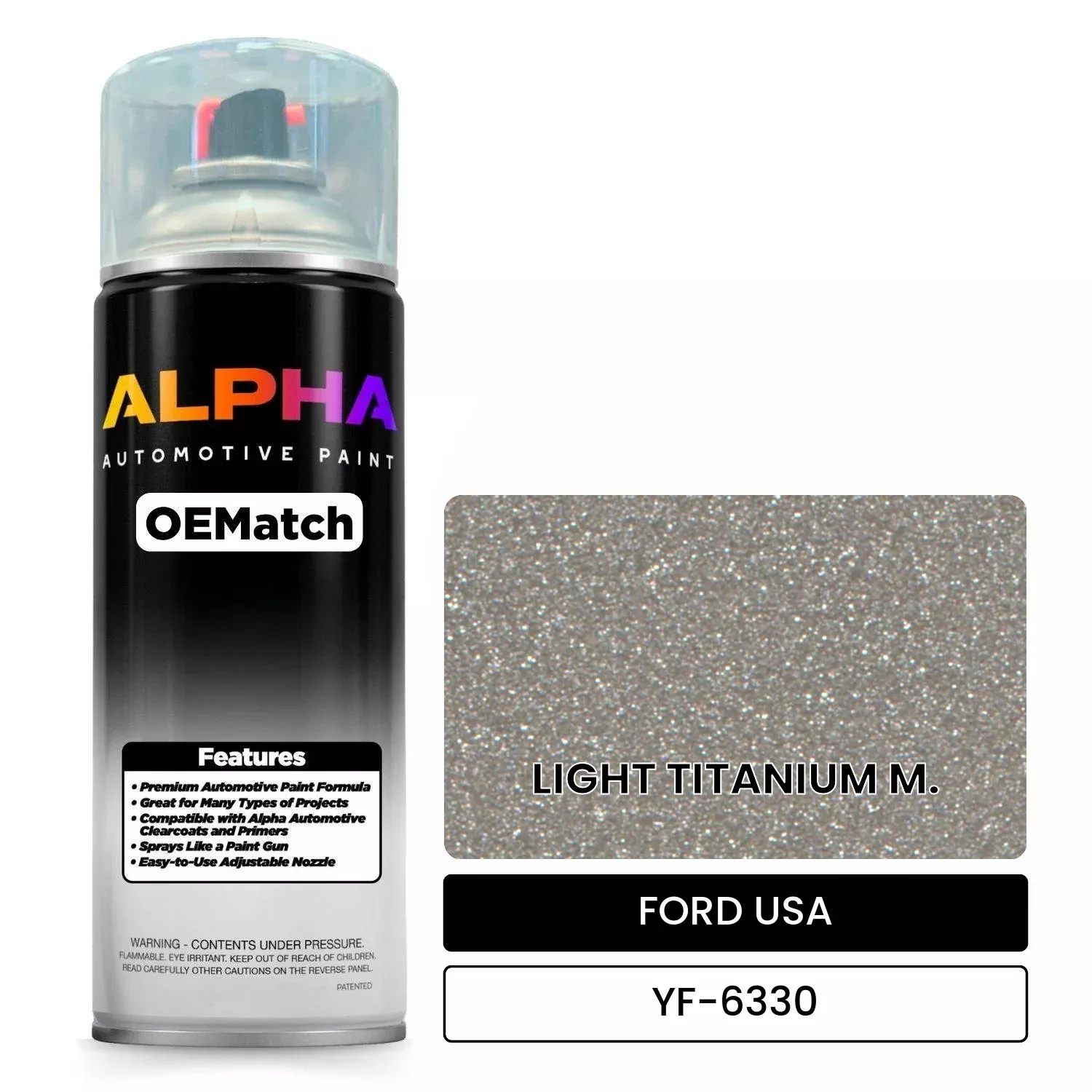 FORD USA LIGHT TITANIUM M. YF-6330 | OEMatch Automotive Spraycan