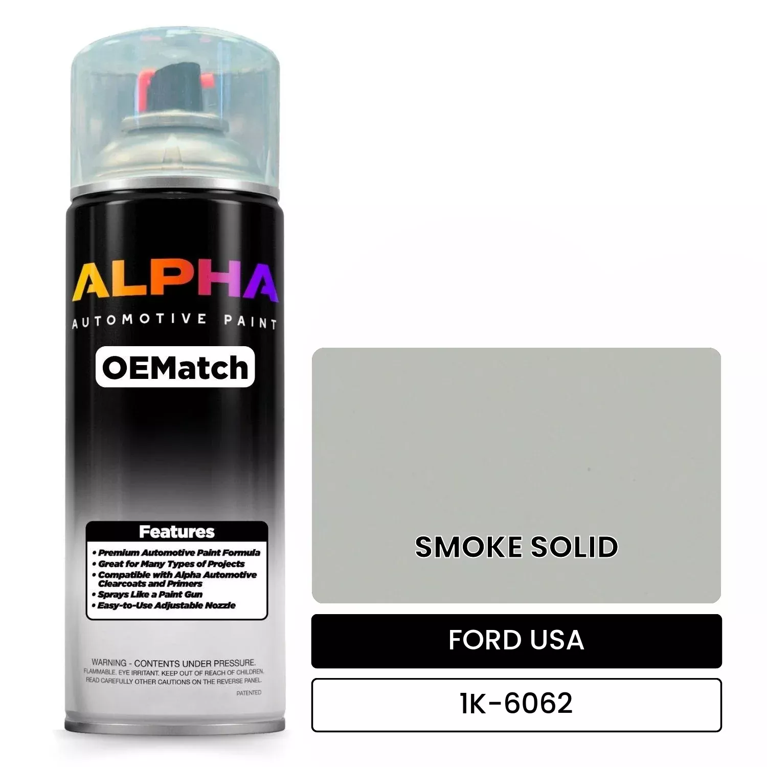 FORD USA SMOKE SOLID 1K-6062 | OEMatch Automotive Spraycan